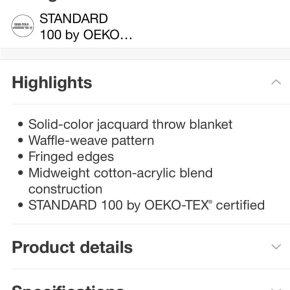 60"×80" Waffle Weave Fringed Bed Throw
Ivory - Threshold™new - Picture 4 of 7